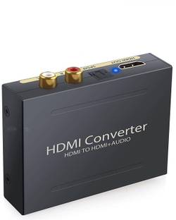 microware HDMI Audio Extractor - 4K HDMI to HDMI Audio Splitter with Digital Optical SPDIF Toslink + L/R Stereo Analog Audio Output Video Converter Adapter Support 4K x 2K, 3D Media Streaming Device