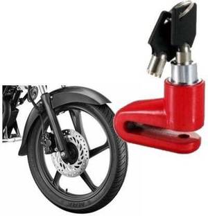 Riya Touch Disk Break Lock Red Heavy Metal Bike Disc Break Security Lock Disc Lock