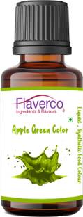 flaverco Apple green liquid food colour for baking, sweets, Ice cream & more..!! Green