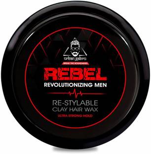 urbangabru Rebel Clay Hair Wax for Instant Re-Styling (100 times) and Ultra Strong Hold - 85 Gram Hair Wax
