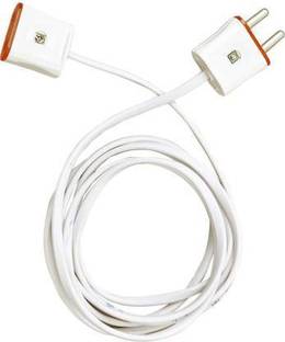 SIDDHI 2-Pin Flexible Male-Female Socket,Flat Wire,Extension Cord for Multipurpose Use,Festive Decorations,Diwali,Christmas,etc (6mtr) 20 A Two Pin Socket