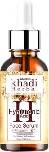 Srotam Khadi Herbal Hyaluronic Acid Face Serum Has The Unique Ability To Retain Moisture (with Vitamin-E) (Pack of-1)
