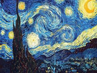 IDREAM 5D Diamond Painting DIY Kit Van Gogh Starry Night Theme Cross Stitch 12 inch x 16 inch Painting