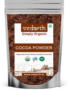 Vedarth 100% Natural Cocoa Powder 200gm (Unsweetened) for chocolate drinks / cake & Cake Baking Cocoa Powder