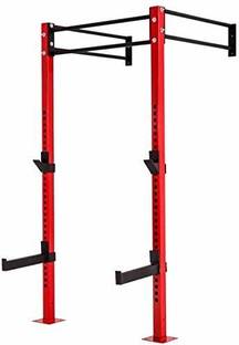 saipro Wall Attached Squat Stand with Pull Up Rods Multi-training Bar