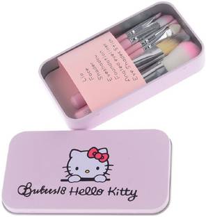 Butees18 Hello Kitty Makeup Brush Set 7Pc Makeup Mini Brush Kit
