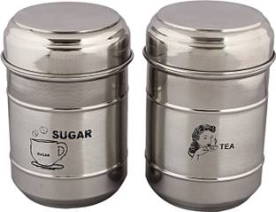 KUBER INDUSTRIES Steel Tea Coffee & Sugar Container  - 500 ml