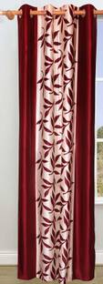 Gantavya 214 cm (7 ft) Door Polyester Semi Transparent Curtain Single Curtain