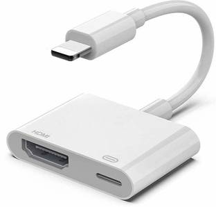 microware HDMI Adapter 0.8 m Lightning to HDMI for iPhone 12/11/XS/XR/X/8/7. iPhone to HDMI Adapter