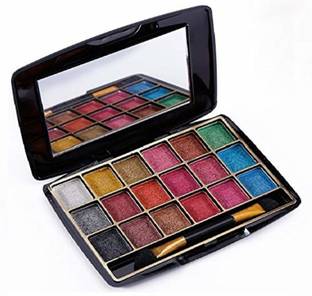 AVEU 18 Shades Eyeshadow Palate With Apply Brush 20 g