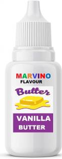 Marvino Vanilla Flavour Extract Food Essence Flavor Syrup For Cakes Creams Candies Ice Creams Sweets (vanilla butter flavor) Vanilla Liquid Food Essence
