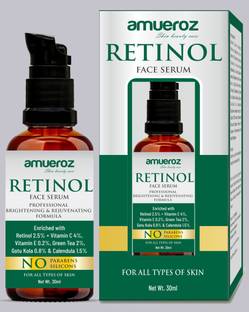 Amueroz Retinol Serum | Deep Wrinkle Repair Serum | Anti Acne, Anti Aging & Brightening Rejuvenating Formula | Active Anti wrinkle Collagen Serum | Skin Whitening & Lightening