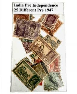 GOLD MINT 25 Different 1890 - 1947 Old Antique British India Postage and Revenue stamps Rare set Stamps