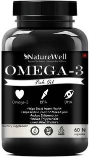 Naturewell Fish Oil (Triple Strength) With 1000Mg Omega 3 (600Mg Epa, 400Mg Dha) (Silver) (Natural)