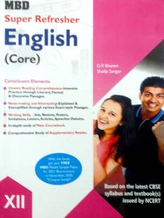 MBD Super Refresher Class 12 English Core ( Flamingo & Vistas ) ) Guide NCERT Taxt Book Exercises And Exeplar Problems With Answars Based On CBSE / NCERT Syllabus