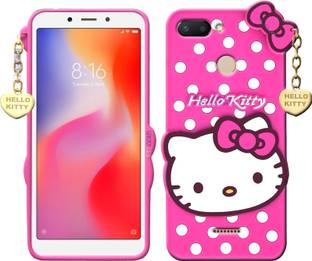 Rance Back Cover for Redmi 6 - Hello Kitty Case | 3D Cute Doll | Soft Girl Back Cover with Pendant