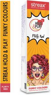Streax Hold & Play Funky Hair Colour , Flirty Red