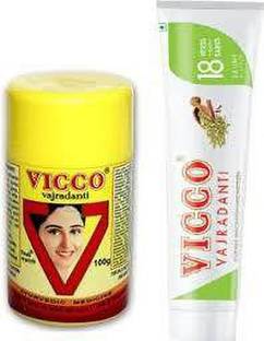 VICCO Sunf paste and Powder Toothpaste