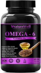 Naturewell Flaxseed extract capsules Omega 6 - 60 capsules (Purple) (Natural)