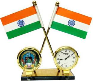 Voyo india Double Sided Wind Car Dashboard Flag