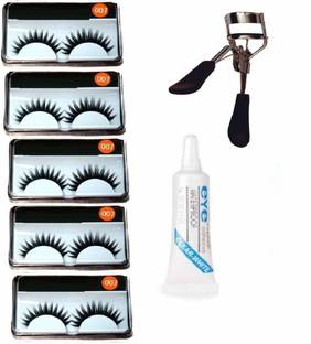 AVEU 5 Pairs Eyelashes, Eyelash Glue, Eyelash Curler BEAUTY OF NEW STYLE