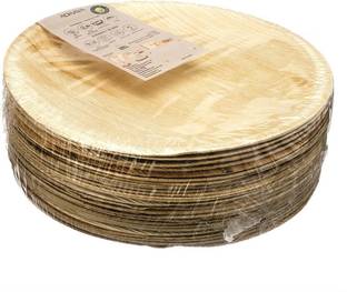 Adaaya Farms Palm Round Dinner plate 10.25 Inch set of 25 Dinner Plate