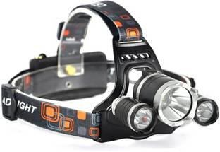 Care 4 3 bulb LED Long Range rechargeable head torch light (2 battery) Torch