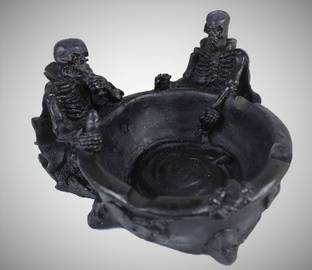 Inara Creation Black Polyresin Ashtray
