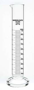 Rawal High Quality Glass Graduated Measuring Cylinder for Laboratory Borosilicate Glass Graduated Cylinder