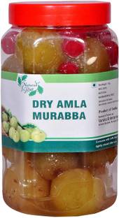 Natural Diet Organic Homemade Dry Amla Murabba (Marmalade) with Almond (Badam) (Ingredient: Fenugreek, Muskmelon Seeds, Red Karonda Cherry, Clove, Elam, Crystals, Cardamom/Elichie, Palm) 1kg Amla Murabba