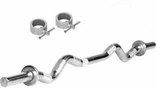 SBR Sports 3 FEET CURL BAR 19MM, EZ GYM BAR Fixed Weight Dumbbell