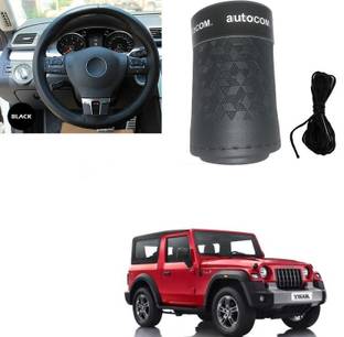 Autocom Hand Stiched Steering Cover For Mahindra Thar