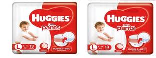 Huggies Dry Pants Large Size Diapers L13+13 - L