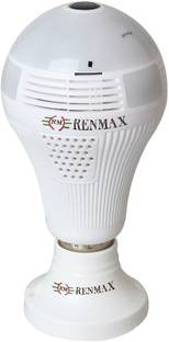 RENMAX LED Bulb Camera Wifi Panoramic Vision Motion Detection Two Way Audio Security Camera