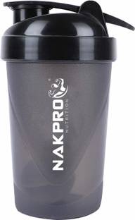 Nakpro Shaker bottle for protein shake, Leakproof Guarantee, Food Grade & BPA 500 ml Plastic Shaker