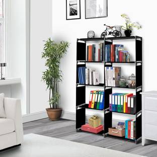 octavic Plastic 10 Shelf Book Organizer Plastic Open Book Shelf