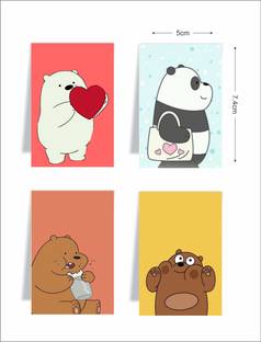 craft maniacs PANDA BEAR BFF SET OF 4 MAGNETIC BOOKMARKS MAGNETIC Bookmark