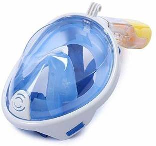 kirfiz Women's Men's Kid's Silicone Full Face Snorkeling, Diving, Underwater Swimming Kit