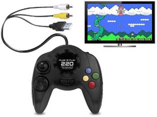 Plug N Play (PNP) 220 Video Games - Different Video Games with SUPER MARIO and CONTRA (Balck) Limited Edition