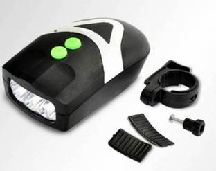 Gacher Bicycle Mouse-Shaped Head Light (3 modes) + Bell Horn Siren Hooter Alarm cycling LED Front Light