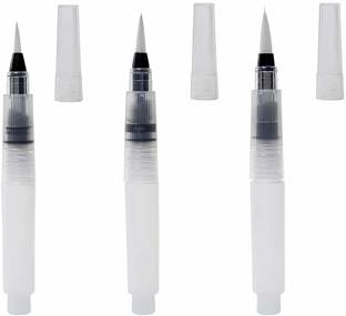 Blue jay Water Brush Pen for Watercolor Calligraphy Drawing Tool Marker (Set of 3)