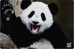 Webby Playful Happy Panda Jigsaw Puzzle, 252 pieces