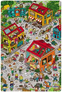 Webby City Life Illustration Jigsaw Puzzle, 252 pieces