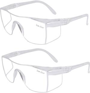 bio clear 2 safety wrap around Eye safety goggles full cover Laboratory, Wood-working, Power Tool  Safety Goggle