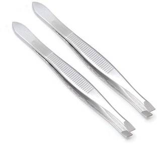 Red Ballons Slant Tip Tweezers & Eyebrow Plucker for Upper Lip, Eyebrows & Blackhead - Pack of 2