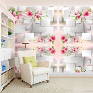 BPDESIGNSOLUTION Floral & Botanical Multicolor Wallpaper
