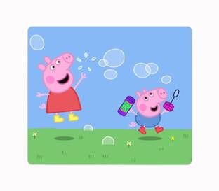 ARTBUG Peppa Pig Cartoon Designer Printed Non-Slip Soft Mouse Pad for Computer/Laptop (22.5cm x 19cm) - C127 Mousepad