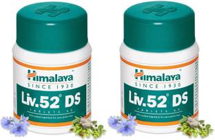 HIMALAYA Liv.52 DS Helps to protect the liver and improve the digestion (Pack of 2)