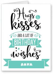 Midas Craft Happy Birthday Bava ….06 Bithday Message Greeting Card