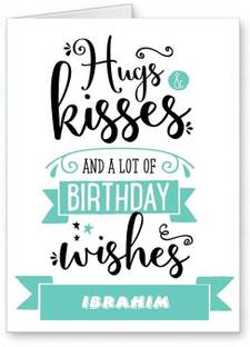 Midas Craft Happy Birthday Ibrahim ….06 Bithday Message Greeting Card